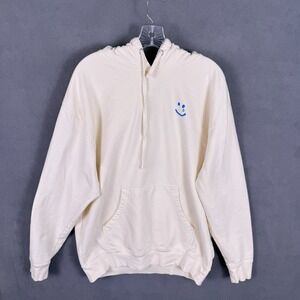 Kacey Musgraves Hoodie Womens Sz XL Happy and Sad White Graphic Sweatshirt